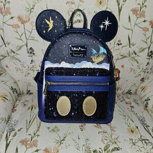 Disney Parks Exclusive Mickey Mouse Main Attraction Peter Pan Loungefly Backpack